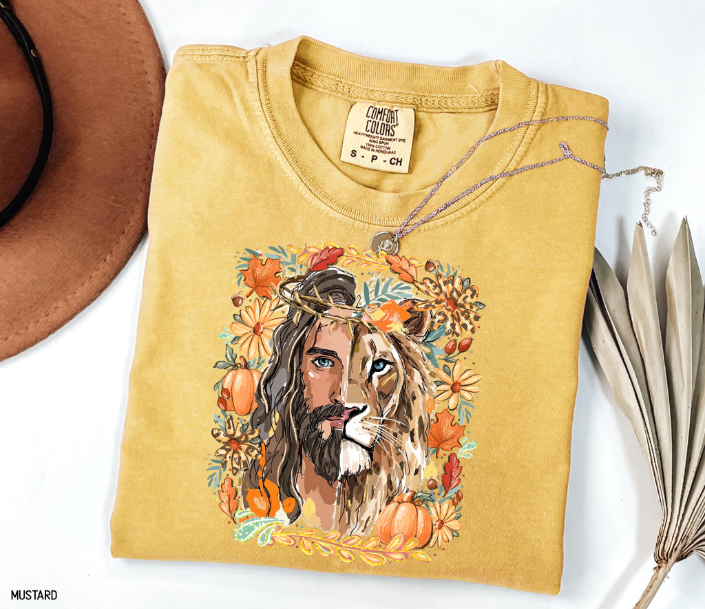Jesus Lion of Judah Adult Comfort Colors T-shirt