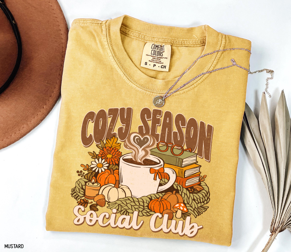 Cozy Season Social Club Adult Comfort Colors T-Shirt