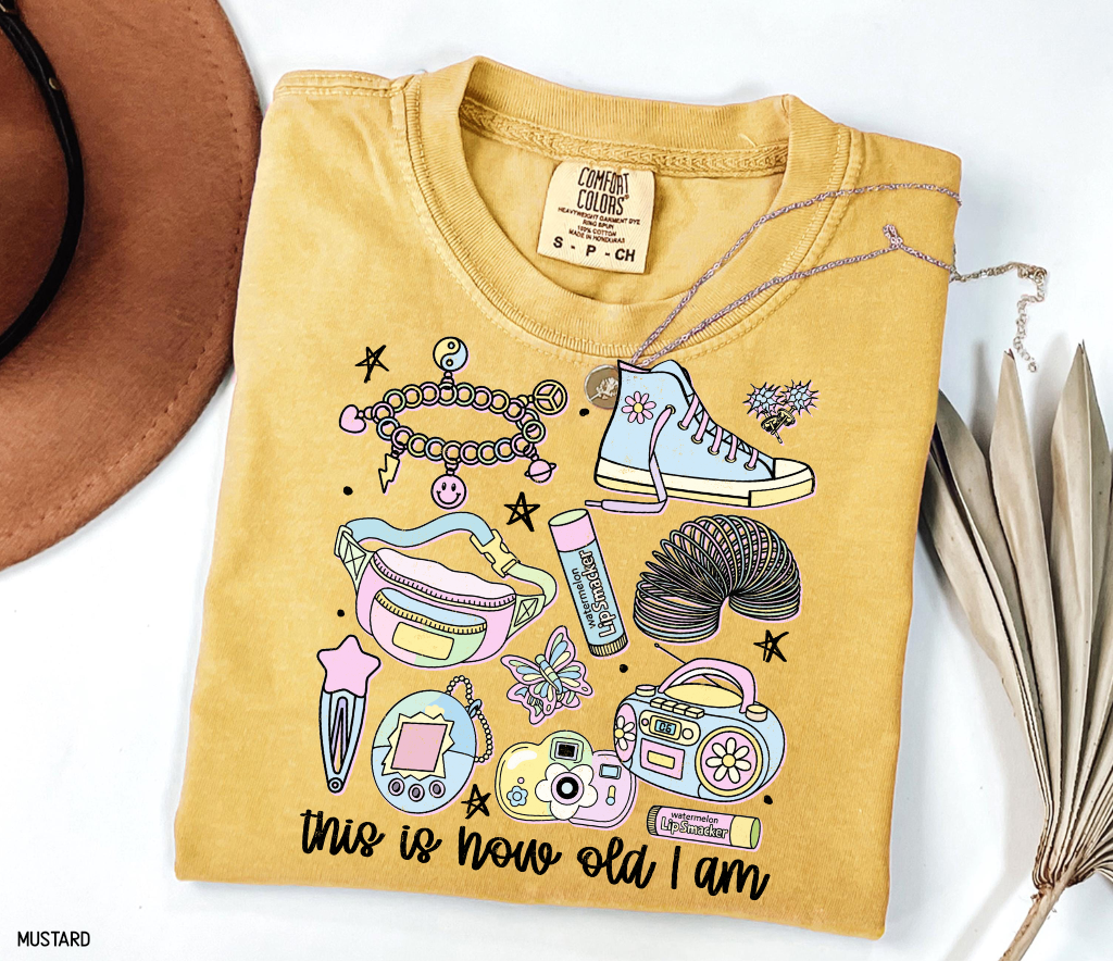 This is How Old I Am Adult Comfort Colors T-Shirt