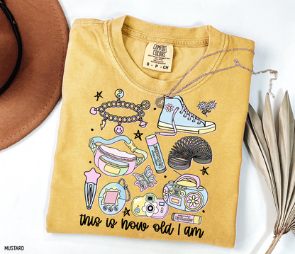 This is How Old I Am Adult Comfort Colors T-Shirt