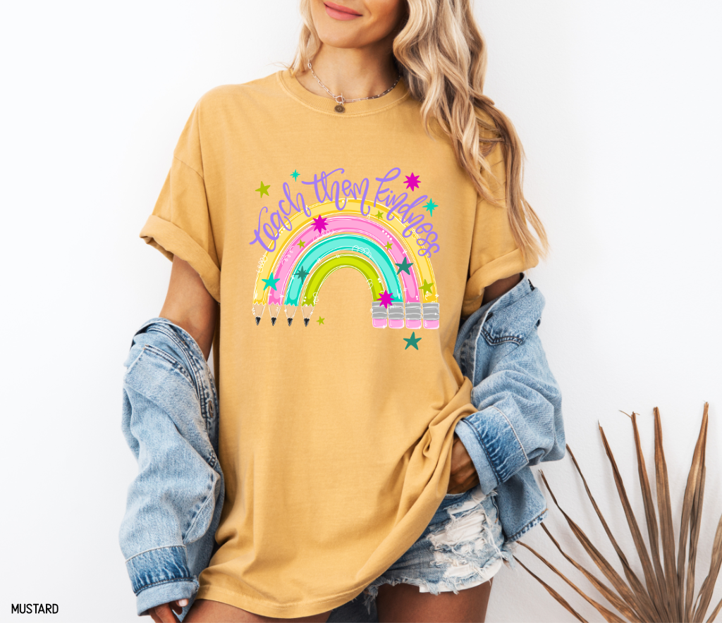 Teach Them Kindness Adult Comfort Colors T-Shirt
