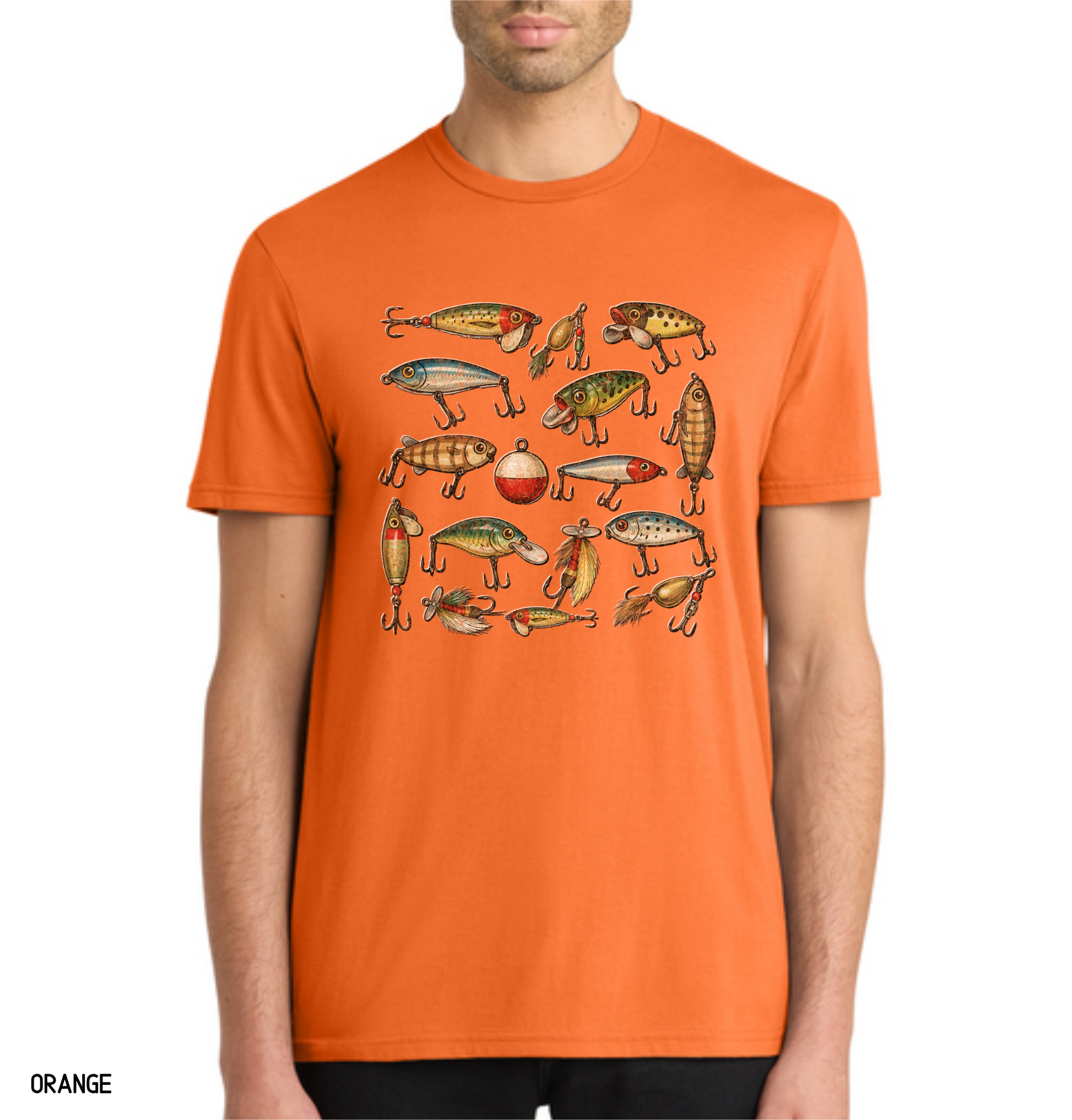 Vintage Fishing Lures Adult T-Shirt