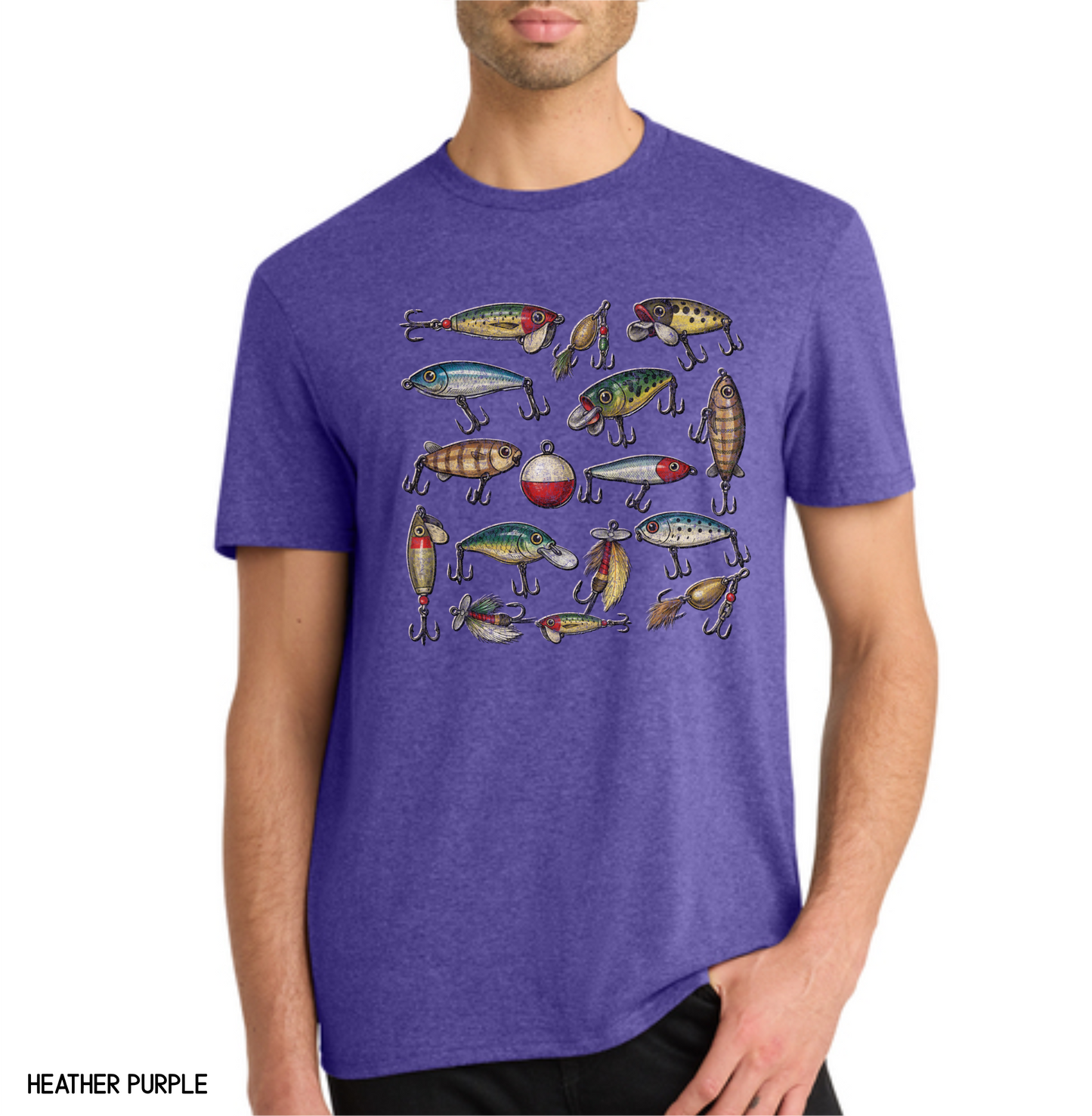 Vintage Fishing Lures Adult T-Shirt