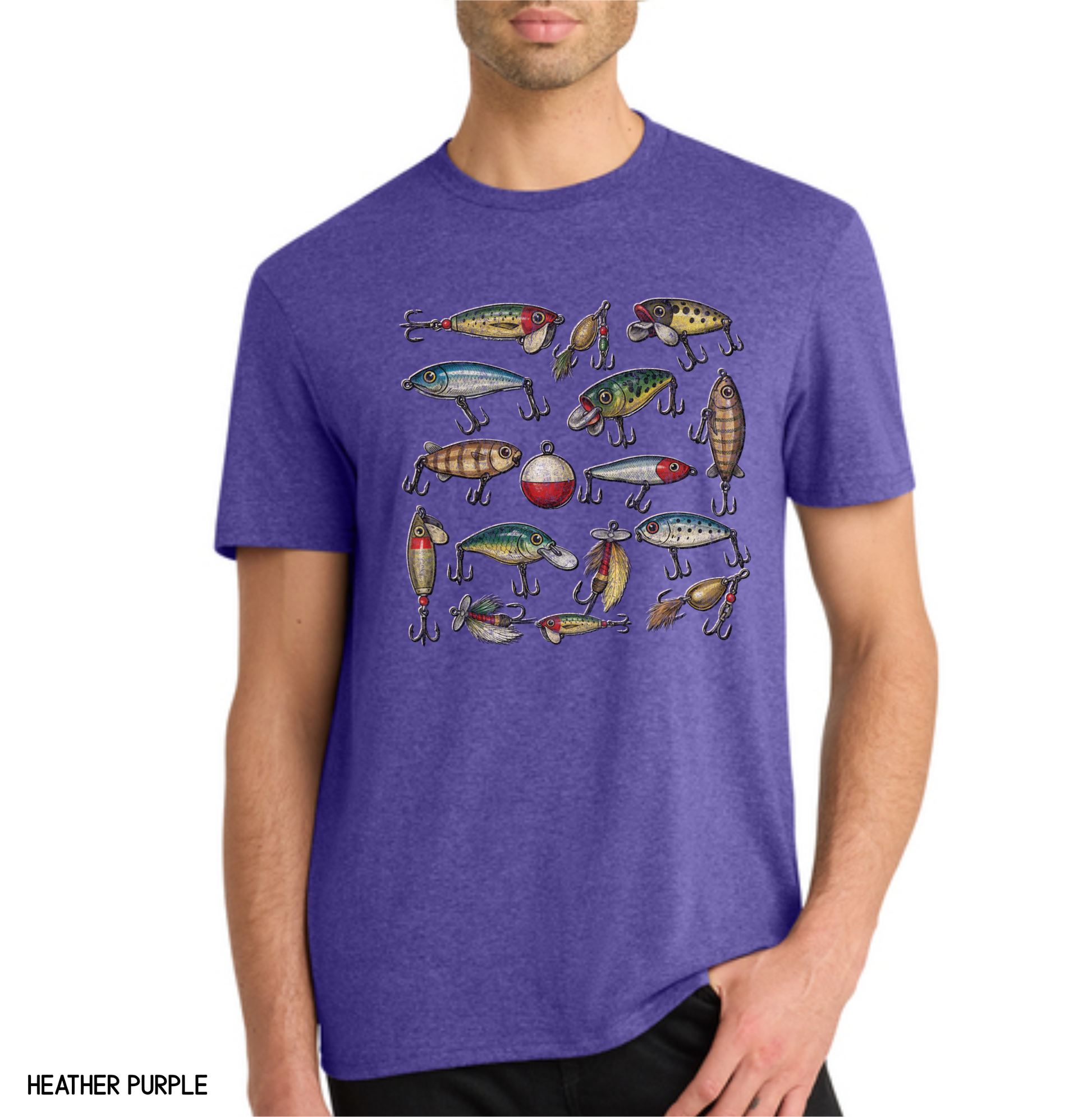 Vintage Fishing Lures Adult T-Shirt