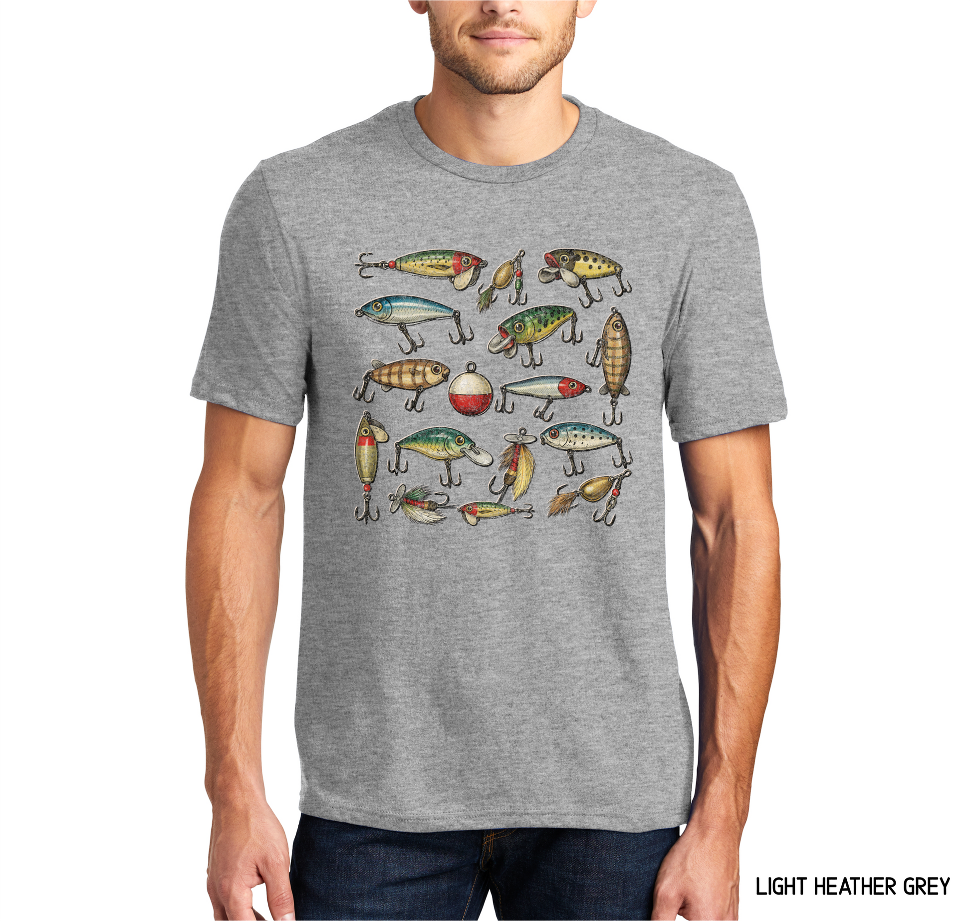 Vintage Fishing Lures Adult T-Shirt