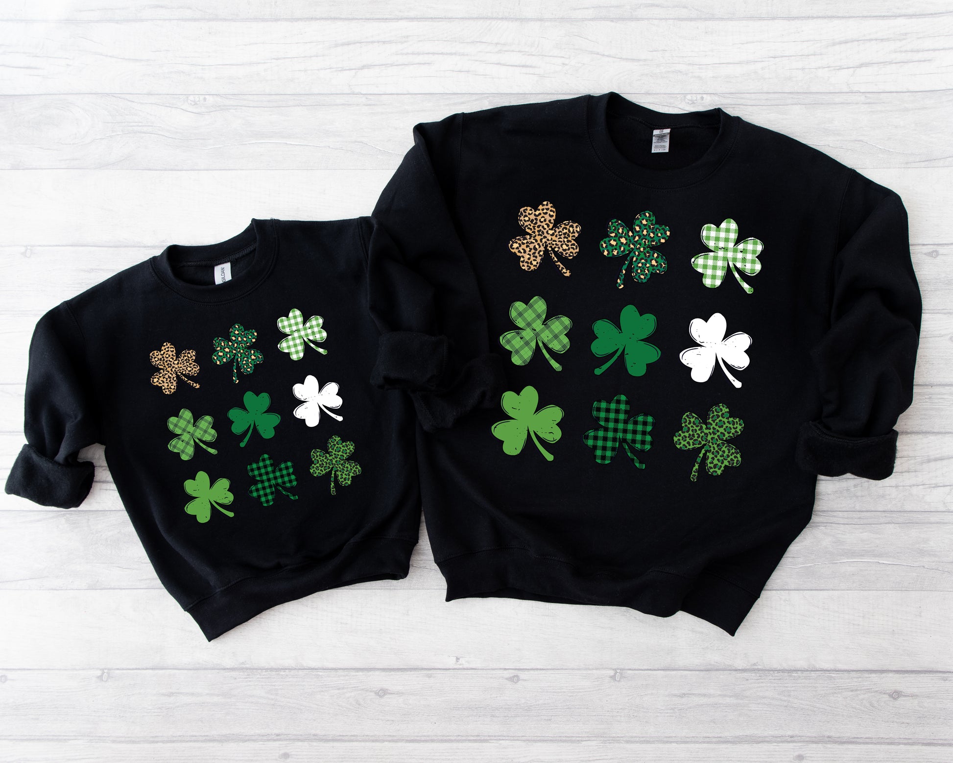 Shamrock Grid Adult Sweatshirt