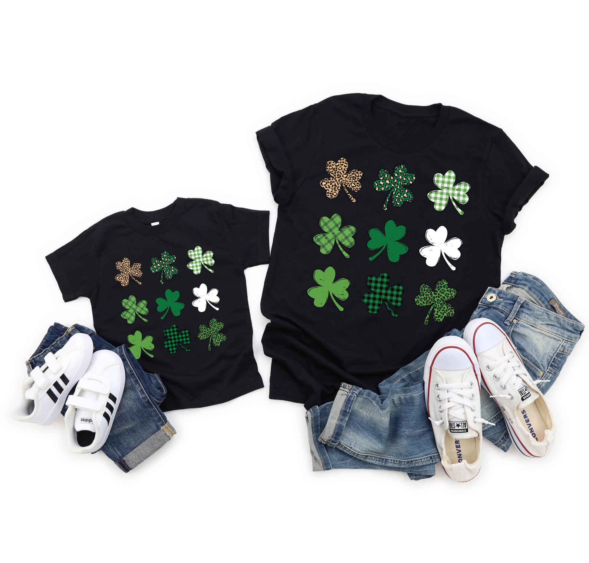 Shamrock Grid Kids T-shirt