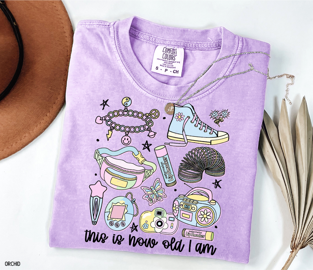 This is How Old I Am Adult Comfort Colors T-Shirt
