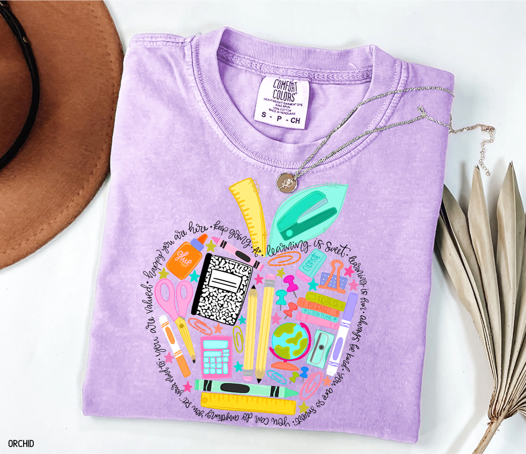 Teacher Supplies Adult Comfort Colors T-Shirt