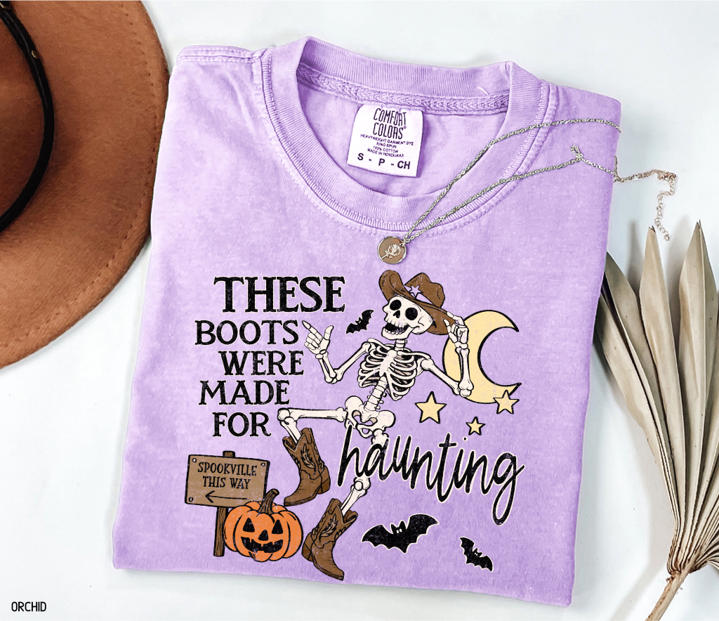 These Boots Were Made for Haunting Adult Comfort Colors T-Shirt