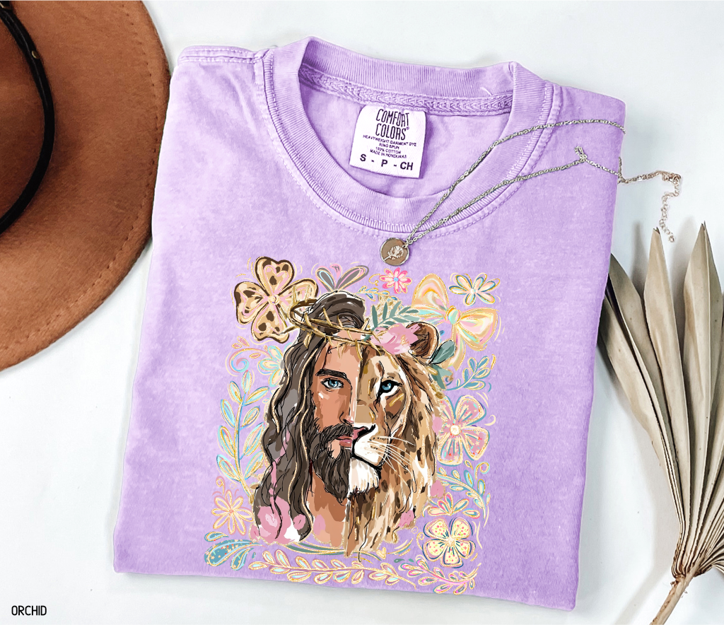 Jesus Lion of Judah Adult Comfort Colors T-Shirt
