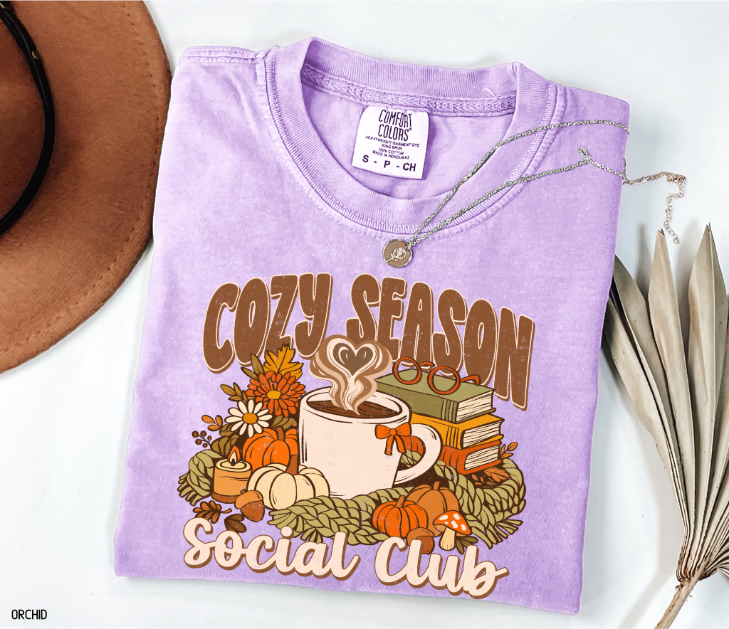 Cozy Season Social Club Adult Comfort Colors T-Shirt