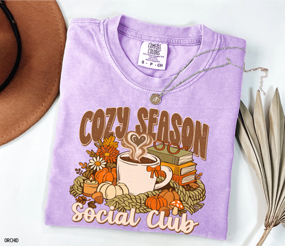 Cozy Season Social Club Adult Comfort Colors T-Shirt