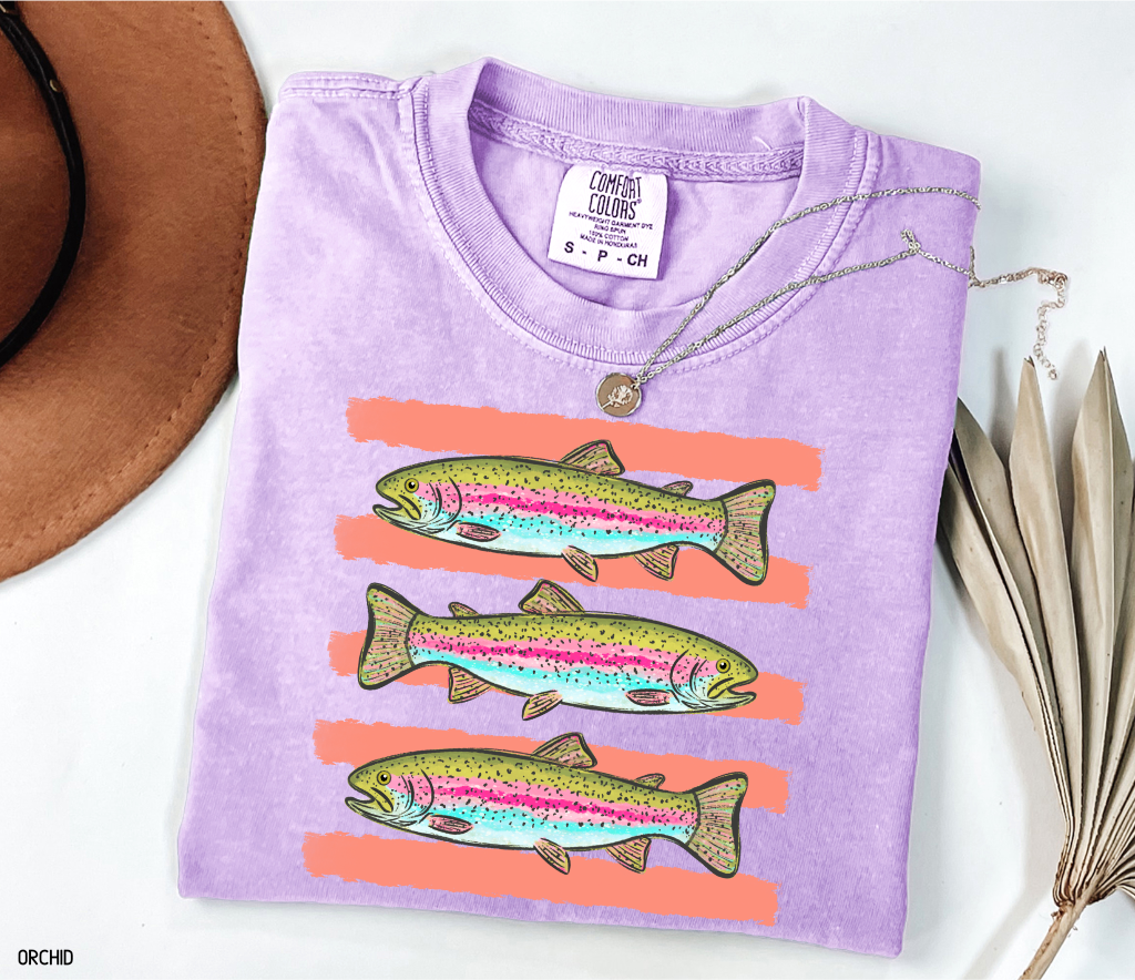 Funny Trout Adult Comfort Colors T-Shirt