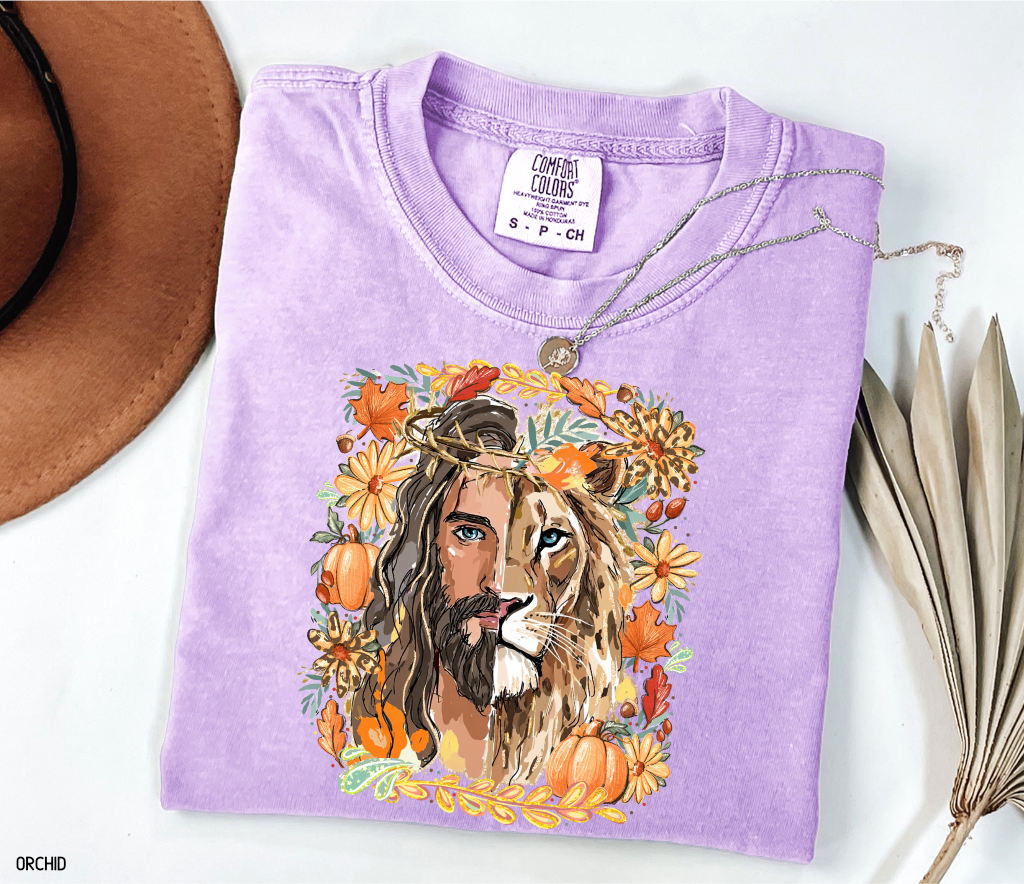 Jesus Lion of Judah Adult Comfort Colors T-shirt