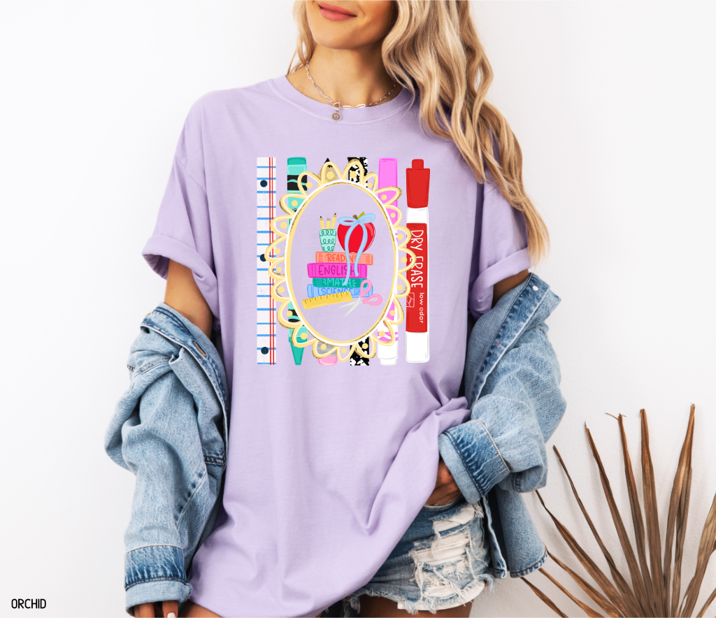 Teacher Subjects Comfort Colors T-Shirt