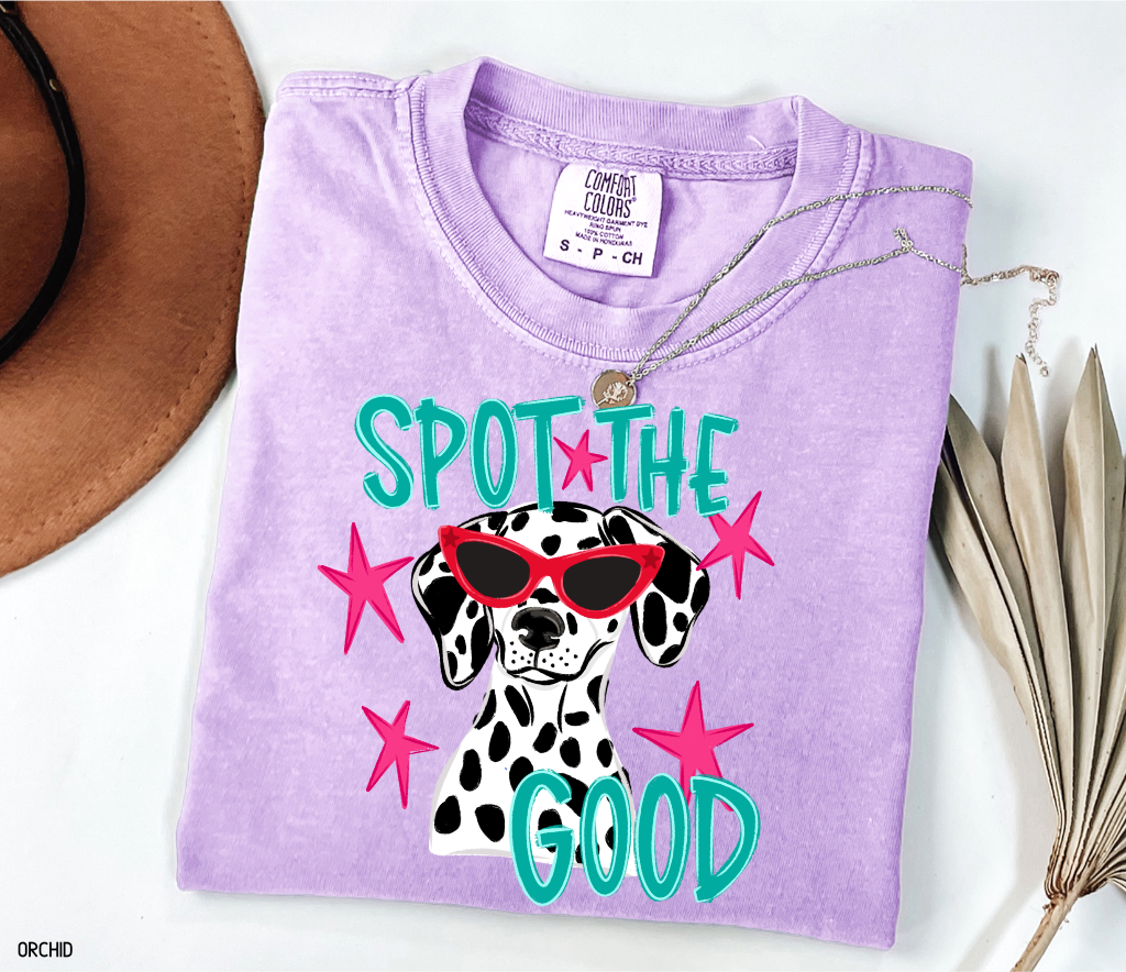 Spot The Good Dalmatian Adult Comfort Colors T-Shirt
