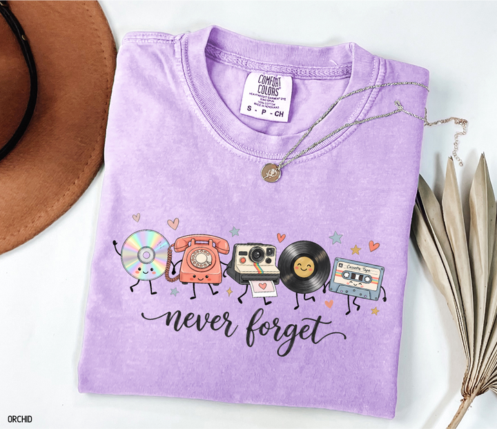 Never Forget Vintage 90s Adult Comfort Colors T-Shirt