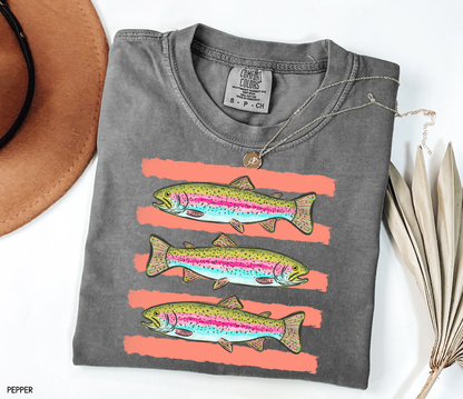 Funny Trout Adult Comfort Colors T-Shirt