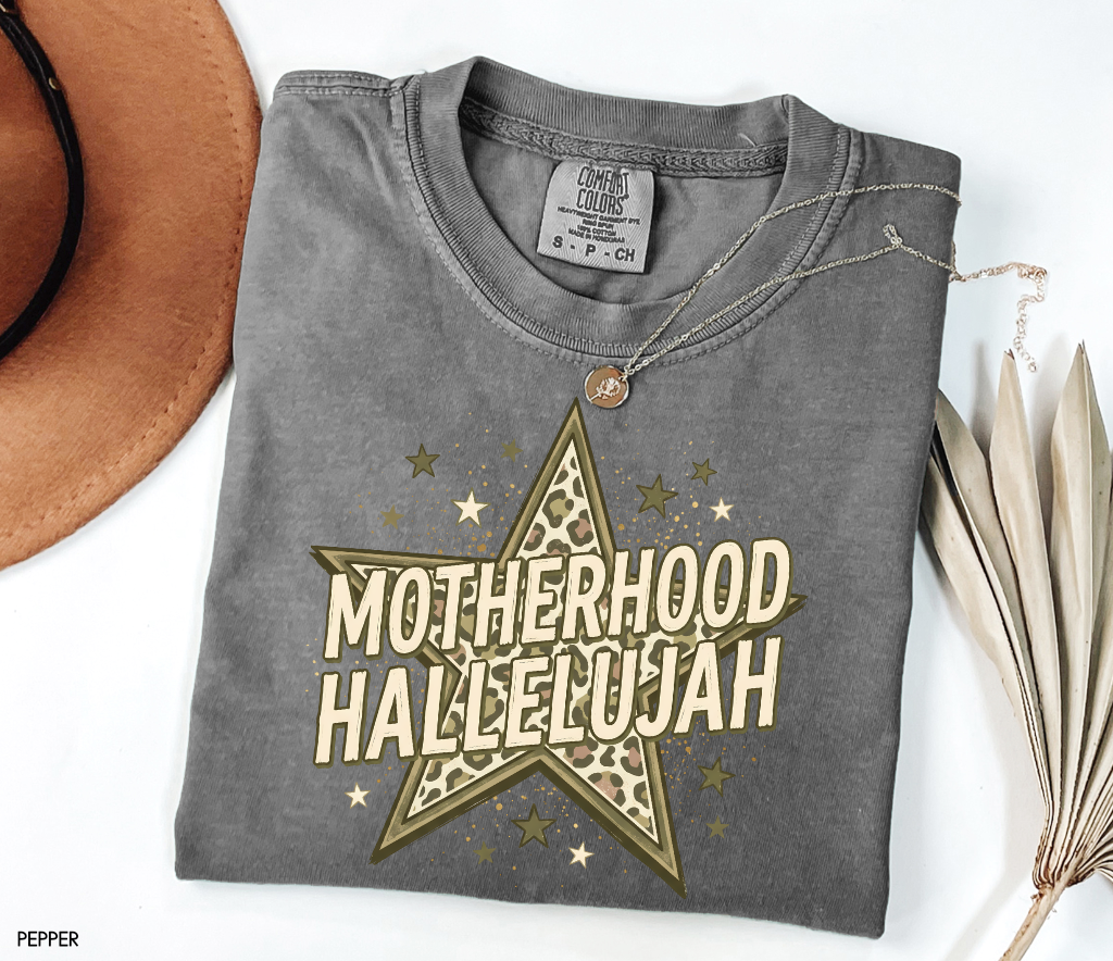 Motherhood Hallelujah Adult Comfort Colors T-Shirt