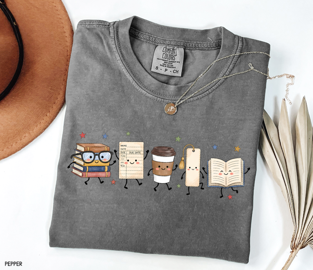 Book Lovers Adult Comfort Colors T-Shirt