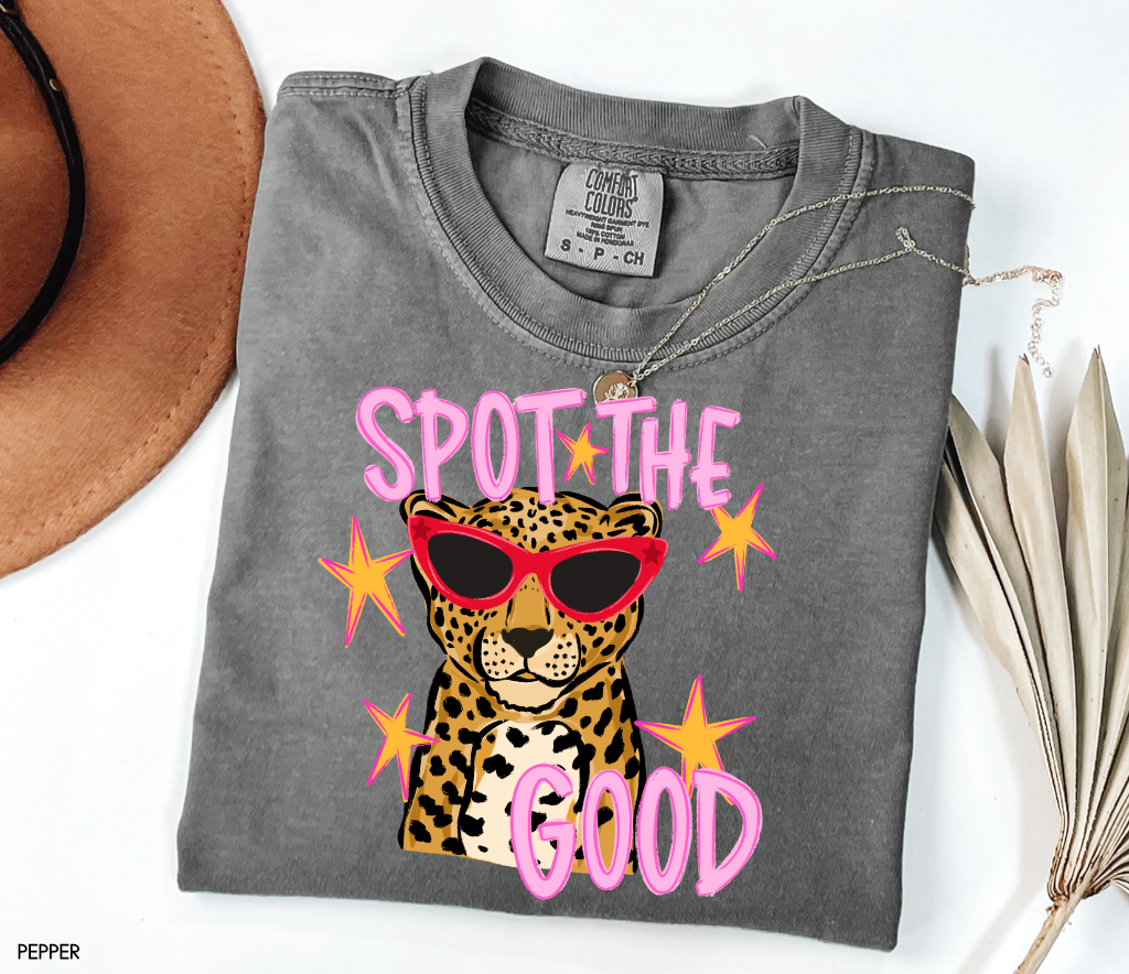 Spot The Good Leopard Comfort Colors T-Shirt