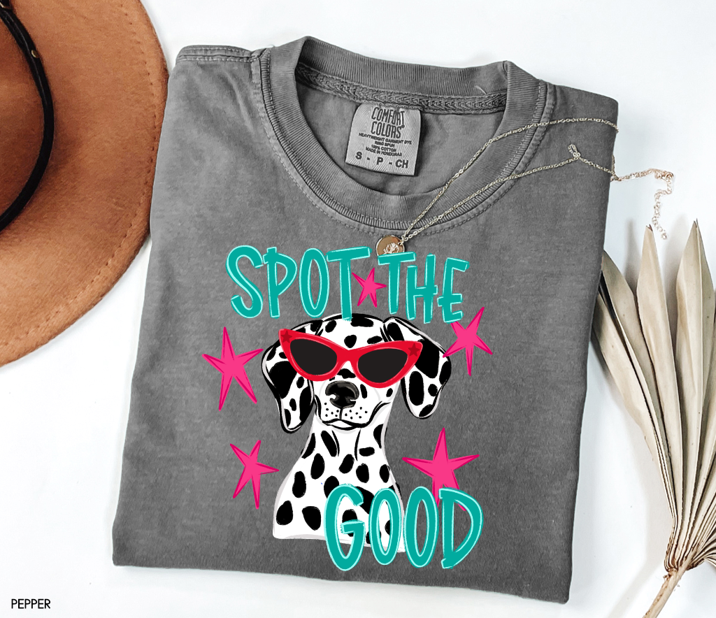 Spot The Good Dalmatian Adult Comfort Colors T-Shirt
