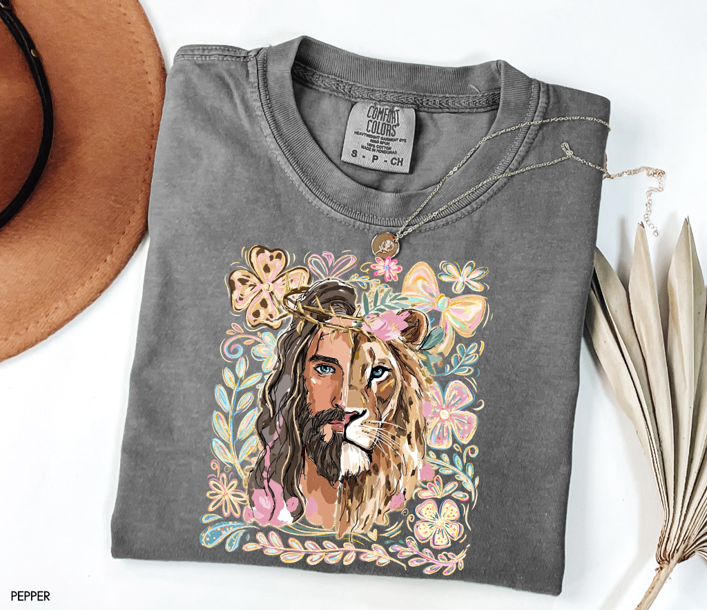 Jesus Lion of Judah Adult Comfort Colors T-Shirt