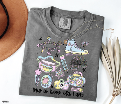 This is How Old I Am Adult Comfort Colors T-Shirt
