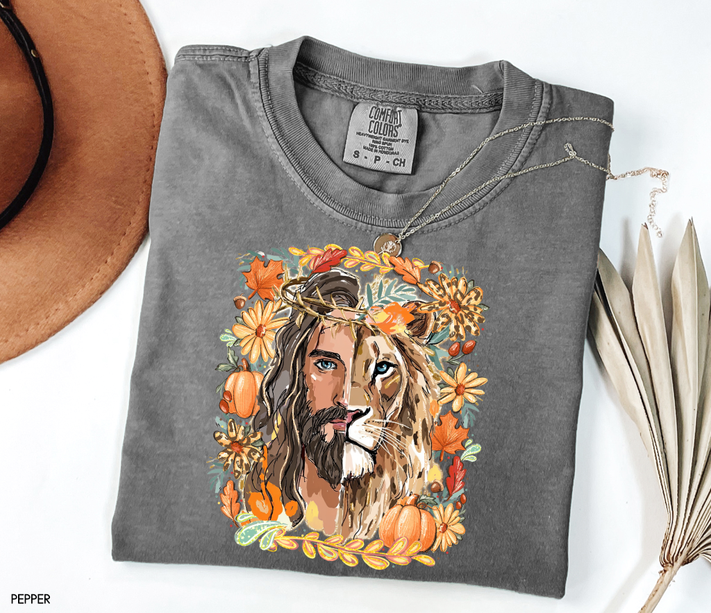 Jesus Lion of Judah Adult Comfort Colors T-shirt