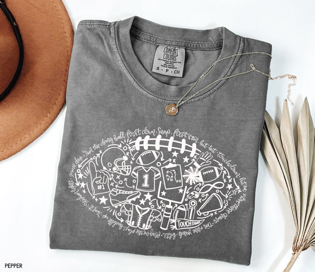 Football Adult Comfort Colors T-Shirt