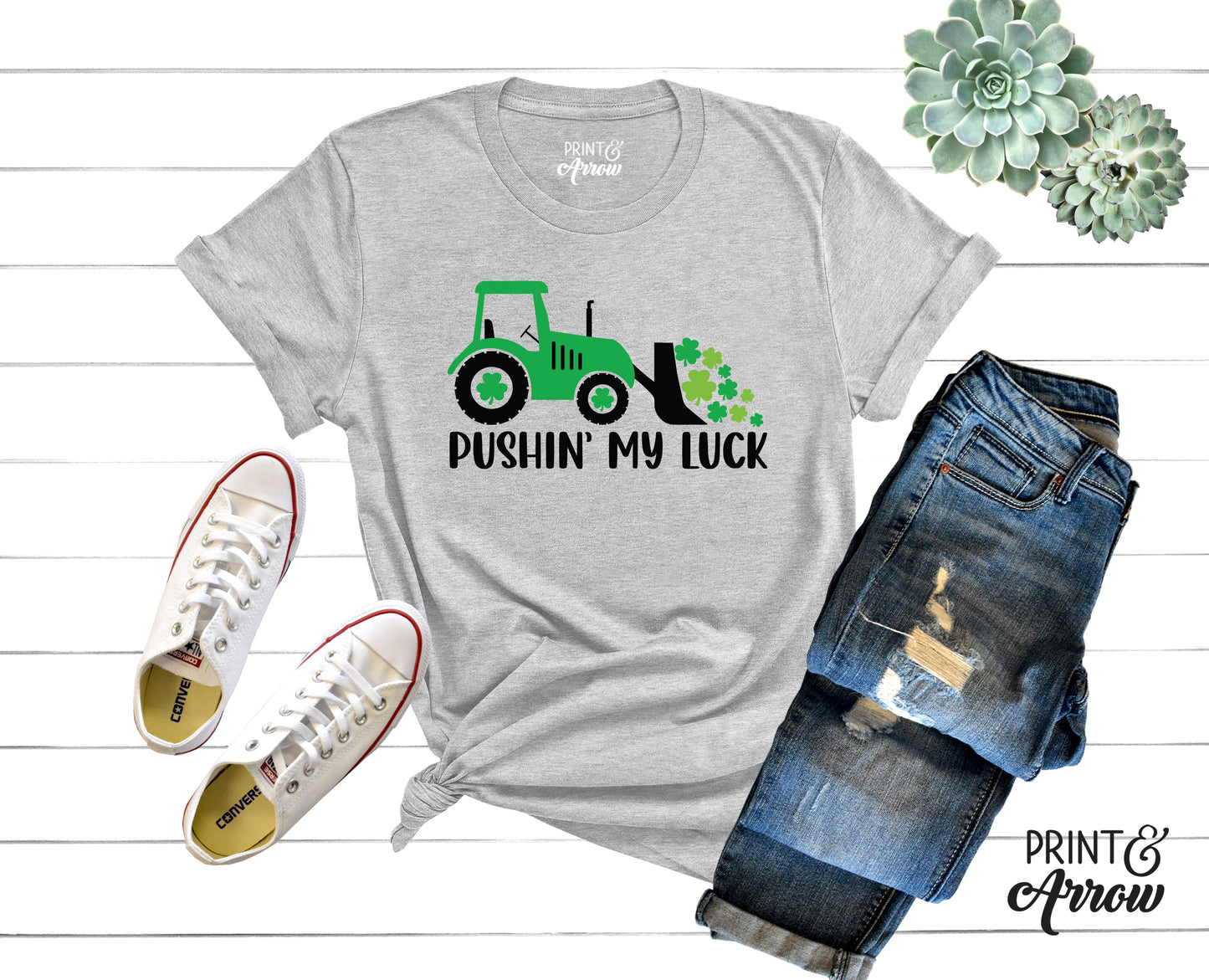 Pushin My Luck Adult T-shirt