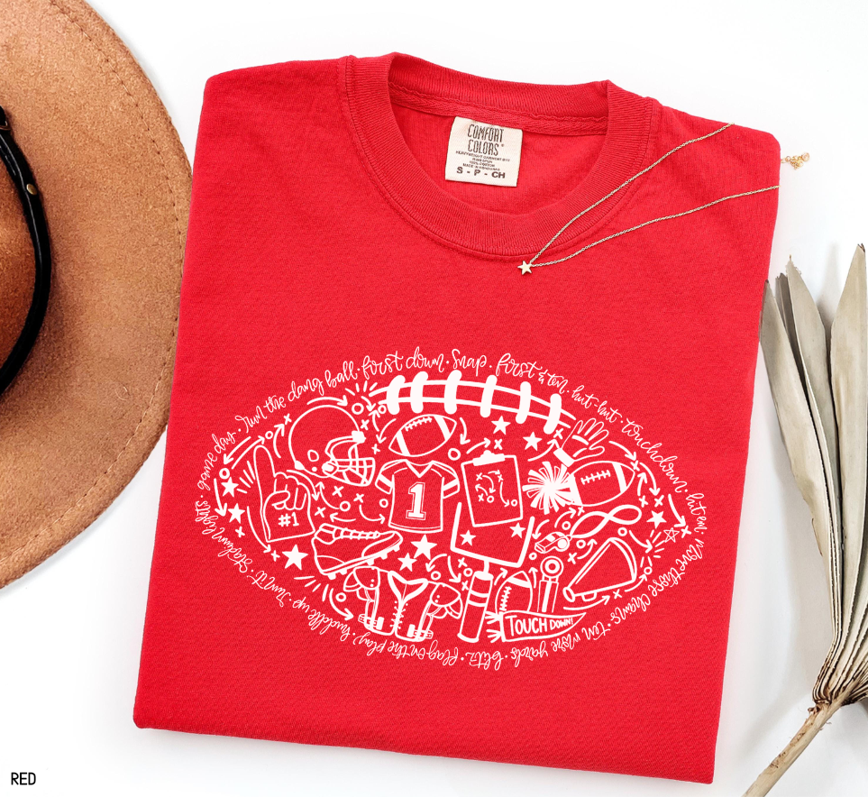 Football Adult Comfort Colors T-Shirt