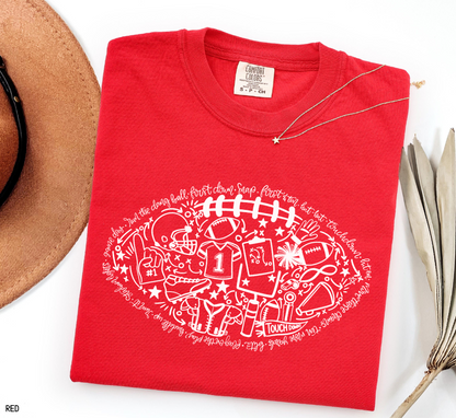 Football Adult Comfort Colors T-Shirt