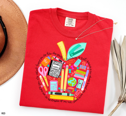 Teacher Supplies Adult Comfort Colors T-Shirt
