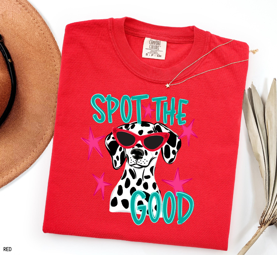 Spot The Good Dalmatian Adult Comfort Colors T-Shirt