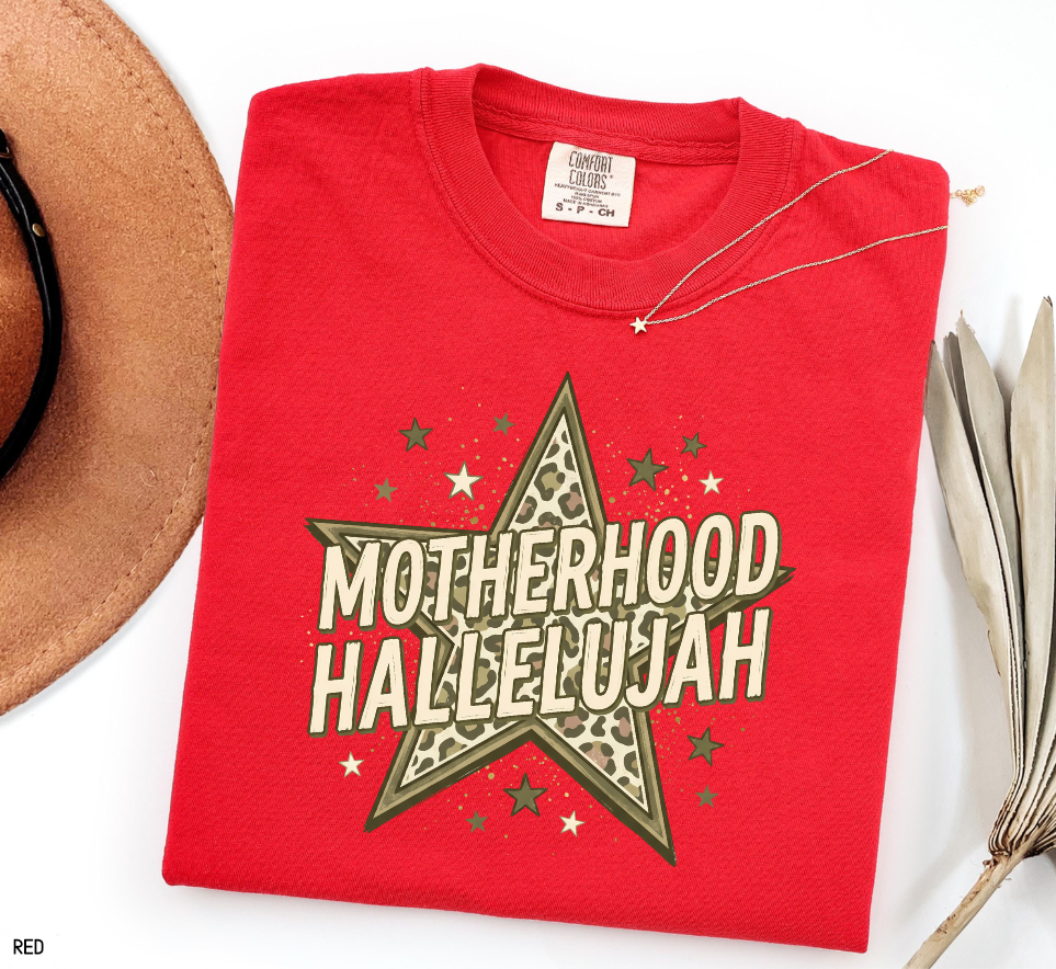 Motherhood Hallelujah Adult Comfort Colors T-Shirt