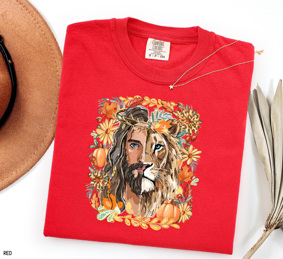 Jesus Lion of Judah Adult Comfort Colors T-shirt