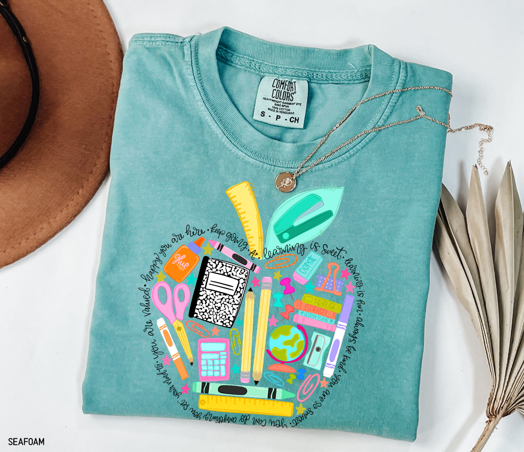 Teacher Supplies Adult Comfort Colors T-Shirt
