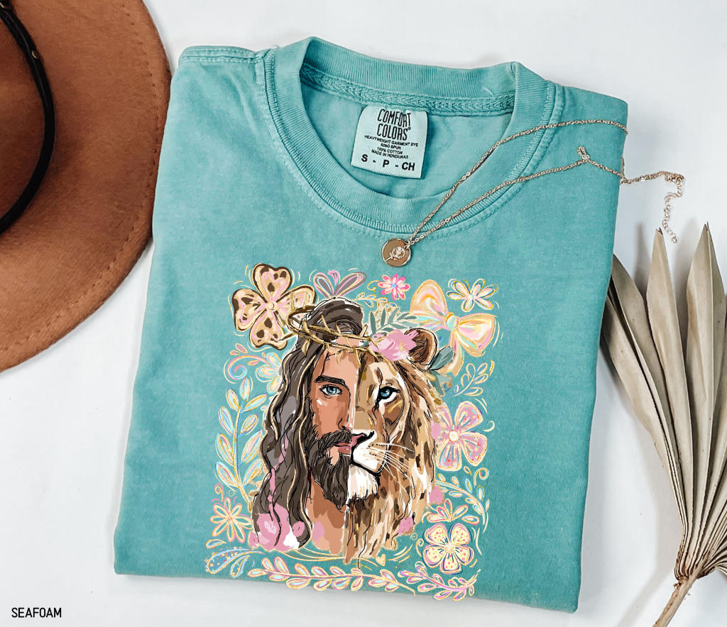 Jesus Lion of Judah Adult Comfort Colors T-Shirt