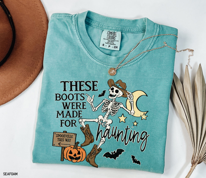 These Boots Were Made for Haunting Adult Comfort Colors T-Shirt