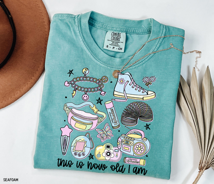 This is How Old I Am Adult Comfort Colors T-Shirt