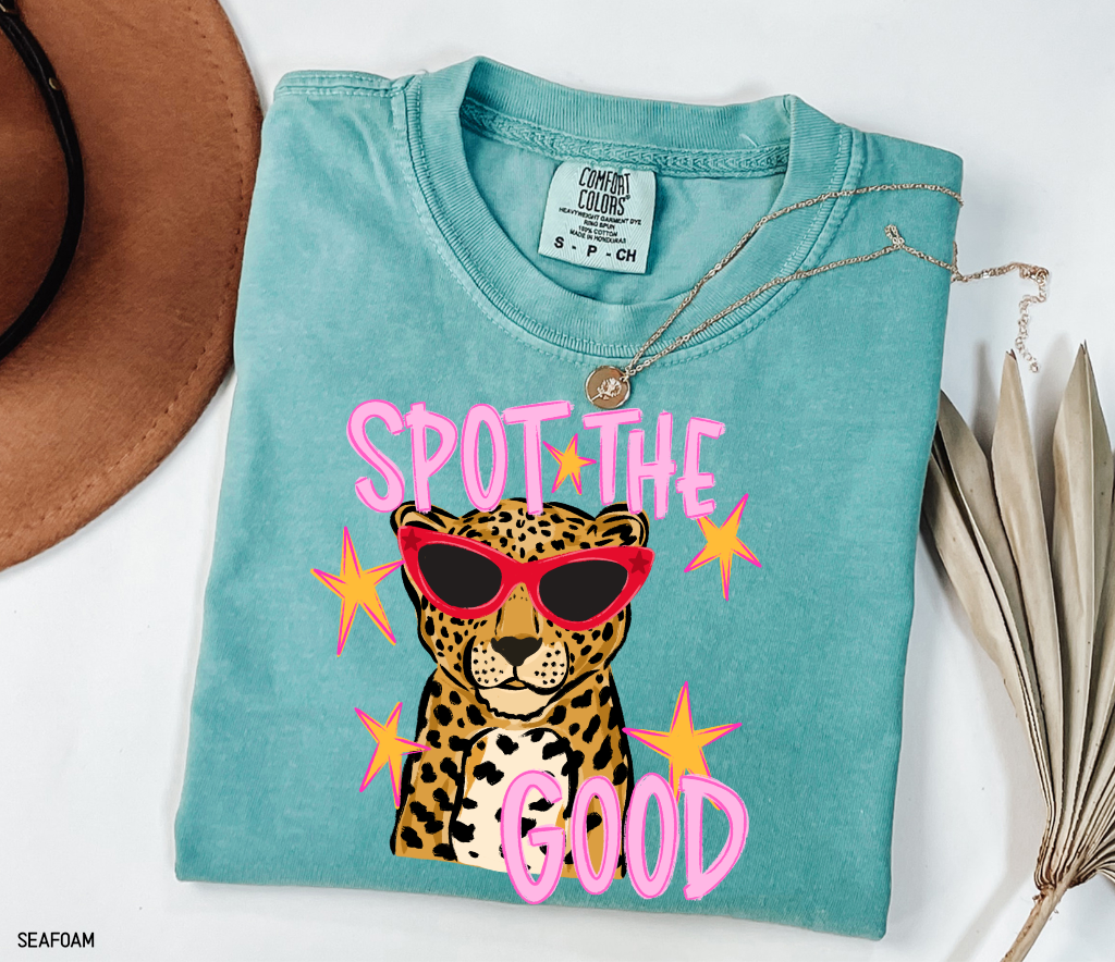 Spot The Good Leopard Comfort Colors T-Shirt