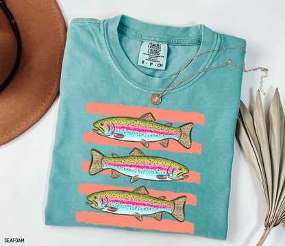 Funny Trout Adult Comfort Colors T-Shirt