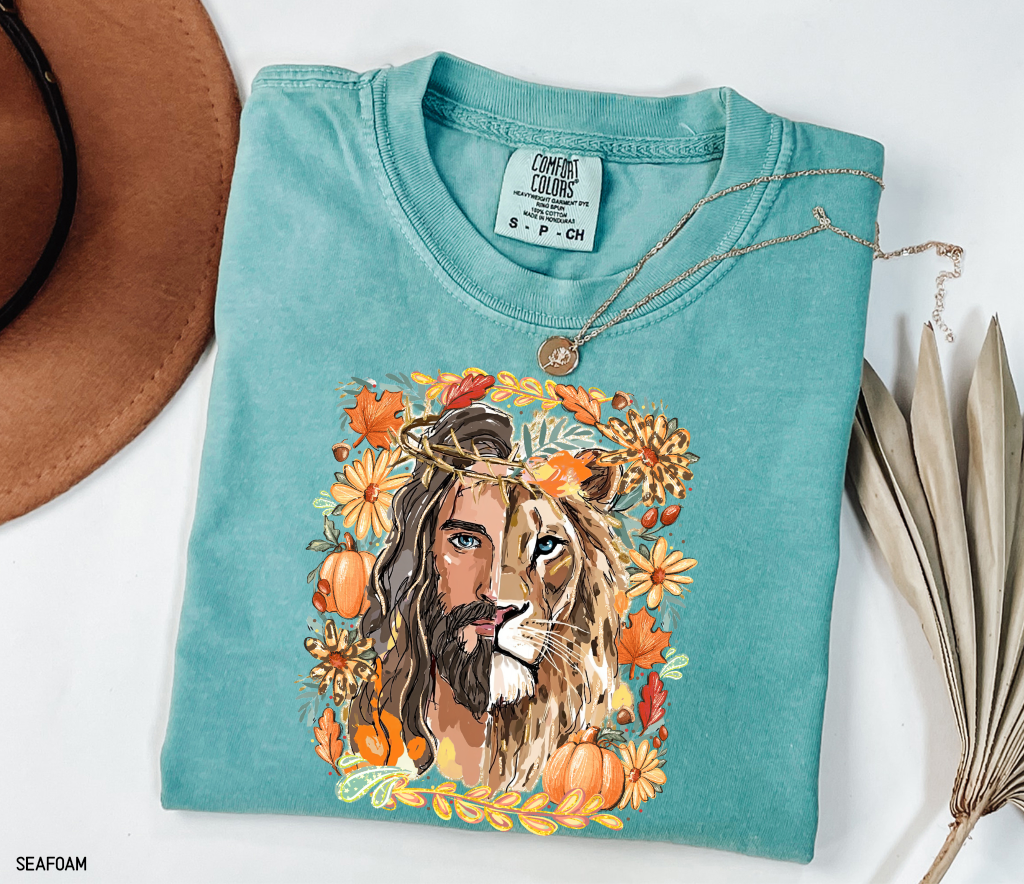 Jesus Lion of Judah Adult Comfort Colors T-shirt
