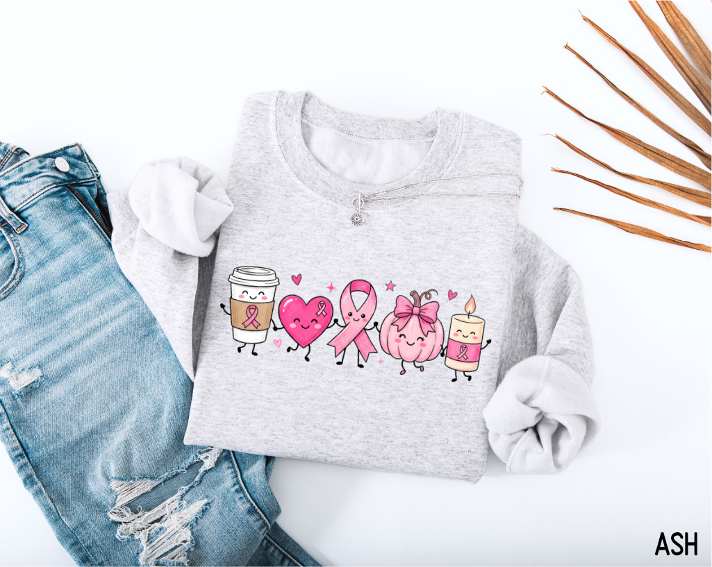 Breast Cancer Awareness Icons Adult Sweatshirt