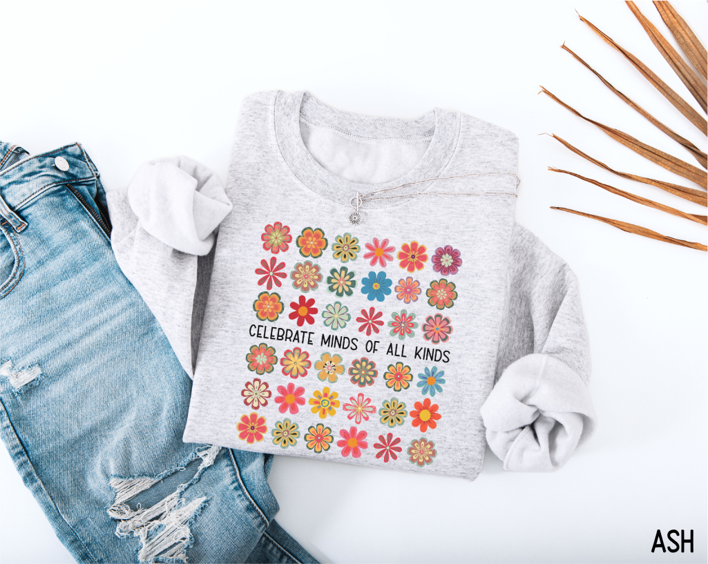 Celebrate Minds of All Kinds Adult Sweatshirt