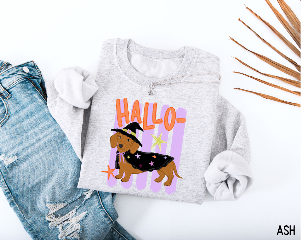 Dachshund Halloween Adult Sweatshirt