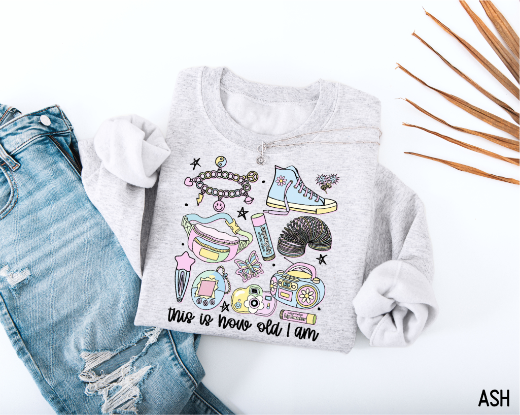 This is How Old I Am Adult Sweatshirt