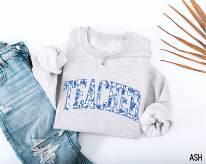Toile Teacher Adult Sweatshirt